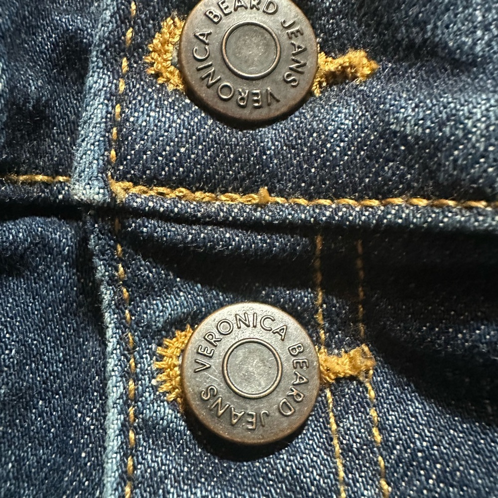 Veronica Beard Zynan 9.5” Cargo Stripe Waist Denim Shorts Allure CutSize 29 EUC - Picture 10 of 13